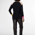 Zaket & Plover - Stripe Shoulder Jumper in Black (SOLD OUT)