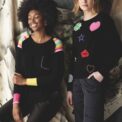 Zaket & Plover - Stripe Shoulder Jumper in Black (SOLD OUT)